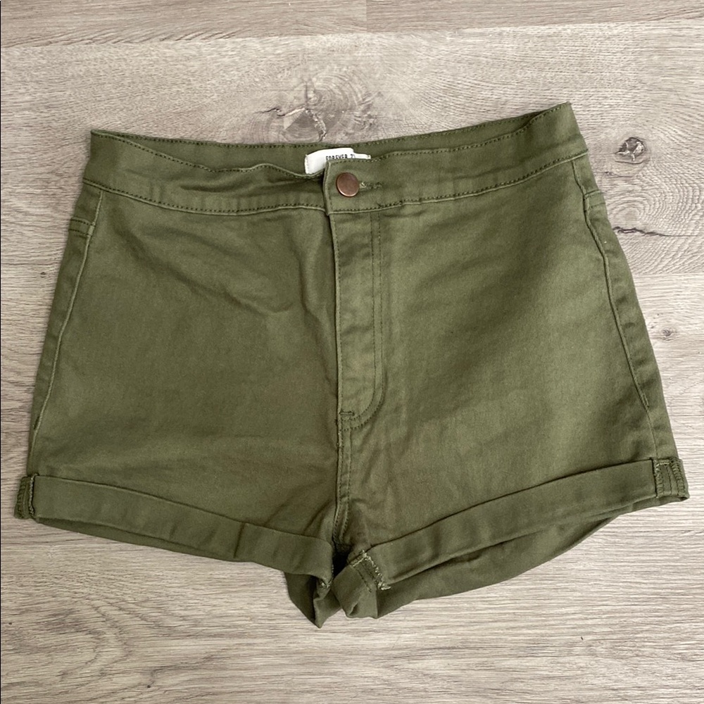 Forever 21 Olive Green Women's Shorts